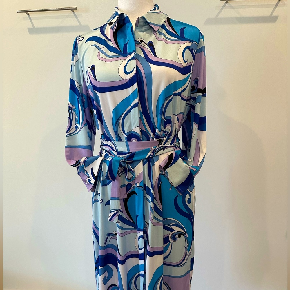 Retro L’Agence shirt dress, size M